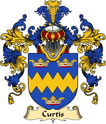 English Family Coat of Arms (v.25) Curtis