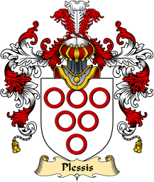 English Family Coat of Arms (v.25) Plessis or Plessey