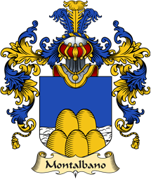 Italian Family Coat of Arms (v.25a) Montalbano