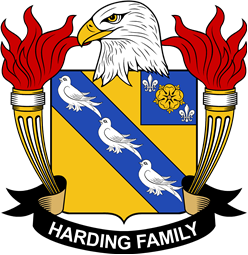Coat of arms used by the Harding family in the United States of America