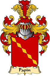 French Family Coat of Arms (v.23) for Papin