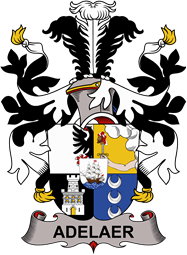 Coat of arms used by the Danish family Adelaer or Adeler