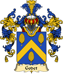 French Family Coat of Arms (v.25) Godet