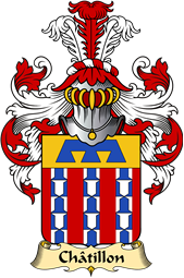 French Family Coat of Arms (v.23) for Châtillon