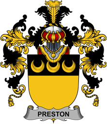 Irish Family Coat of Arms (v.25b) Preston