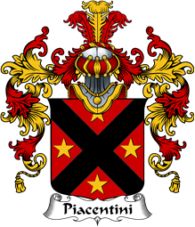 Italian Family Coat of Arms (v.25b) Piacentini