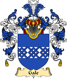 English Family Coat of Arms (v.25) Gale or Gall