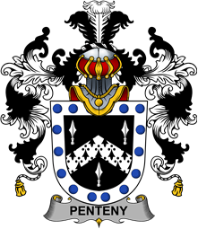Irish Family Coat of Arms (v.25b) Penteny