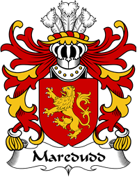 Welsh Coat of Arms for Maredudd (or Meredith, AP BLEDDYN AP CYNFYN)