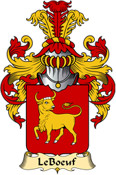 French Family Coat of Arms (v.23) for Boeuf (le)
