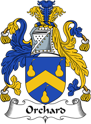 English Coat of Arms for the family Orchard