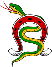 Horseshoe Interlaced with Serpent