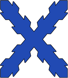 Cross, Saltier, Raguly