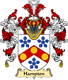 English Family Coat of Arms (v.25) Hampton