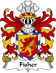 Welsh Coat of Arms for Fisher (of Carmarthenshire)