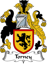 English Coat of Arms for the family Torney