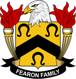 Coat of arms used by the Fearon family in the United States of America
