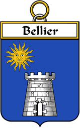 French Coat of Arms Badge for Bellier