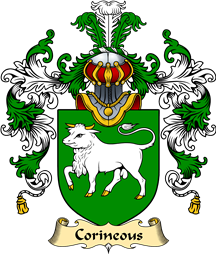 Welsh Family Coat of Arms (v.25) Corineous (Duke of Cornwall, Companion of Brutus)