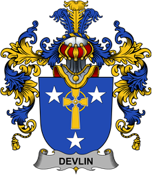 Irish Family Coat of Arms (v.25b) Devlin or O