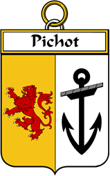 French Coat of Arms Badge for Pichot