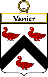 French Coat of Arms Badge for Vanier