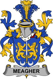 Irish Coat of Arms for Meagher or O