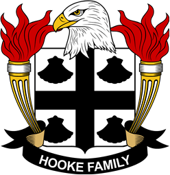 Coat of arms used by the Hooke family in the United States of America