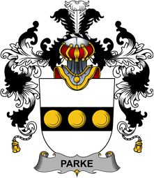 Irish Family Coat of Arms (v.25b) Parke