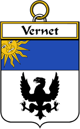 French Coat of Arms Badge for Vernet