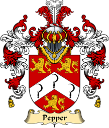 English Family Coat of Arms (v.25) Pepper