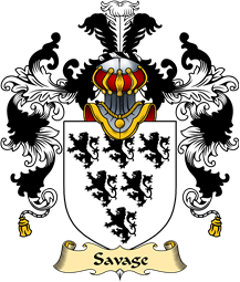 English Family Coat of Arms (v.25) Savage
