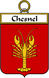 French Coat of Arms Badge for Chesnel