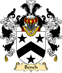 English Family Coat of Arms (v.25) Bench