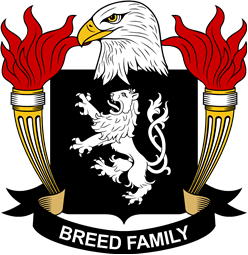 Coat of arms used by the Breed family in the United States of America