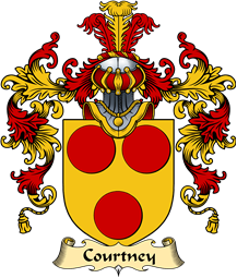 English Family Coat of Arms (v.25) Courtney