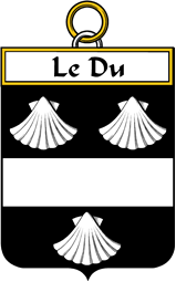 French Coat of Arms Badge for Le Du (Du le)