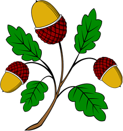 Oak Branch-3 Acorns