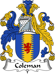 English Coat of Arms for the family Coleman