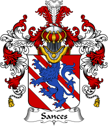Italian Family Coat of Arms (v.25b) Sances