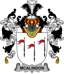 Irish Family Coat of Arms (v.25b) McAlindon or McAlindem