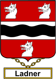 English Coat of Arms Shield Badge for Ladner