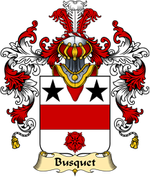 French Family Coat of Arms (v.25) Busquet