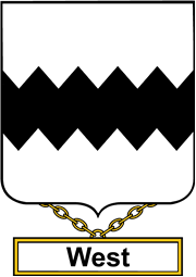 English Coat of Arms Shield Badge for West