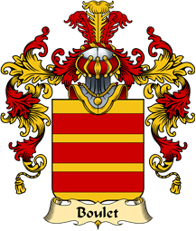 French Family Coat of Arms (v.25) Boulet