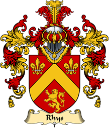 Welsh Family Coat of Arms (v.25) Rhys (AP MAREDUDD AB OWAIN)