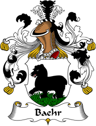 German Wappen Coat of Arms for Baehr