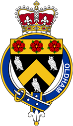 British Garter Coat of Arms for Oldham (England)
