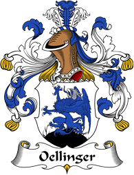 German Wappen Coat of Arms for Oellinger