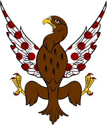 Falcon Displayed Wings Bezanty
